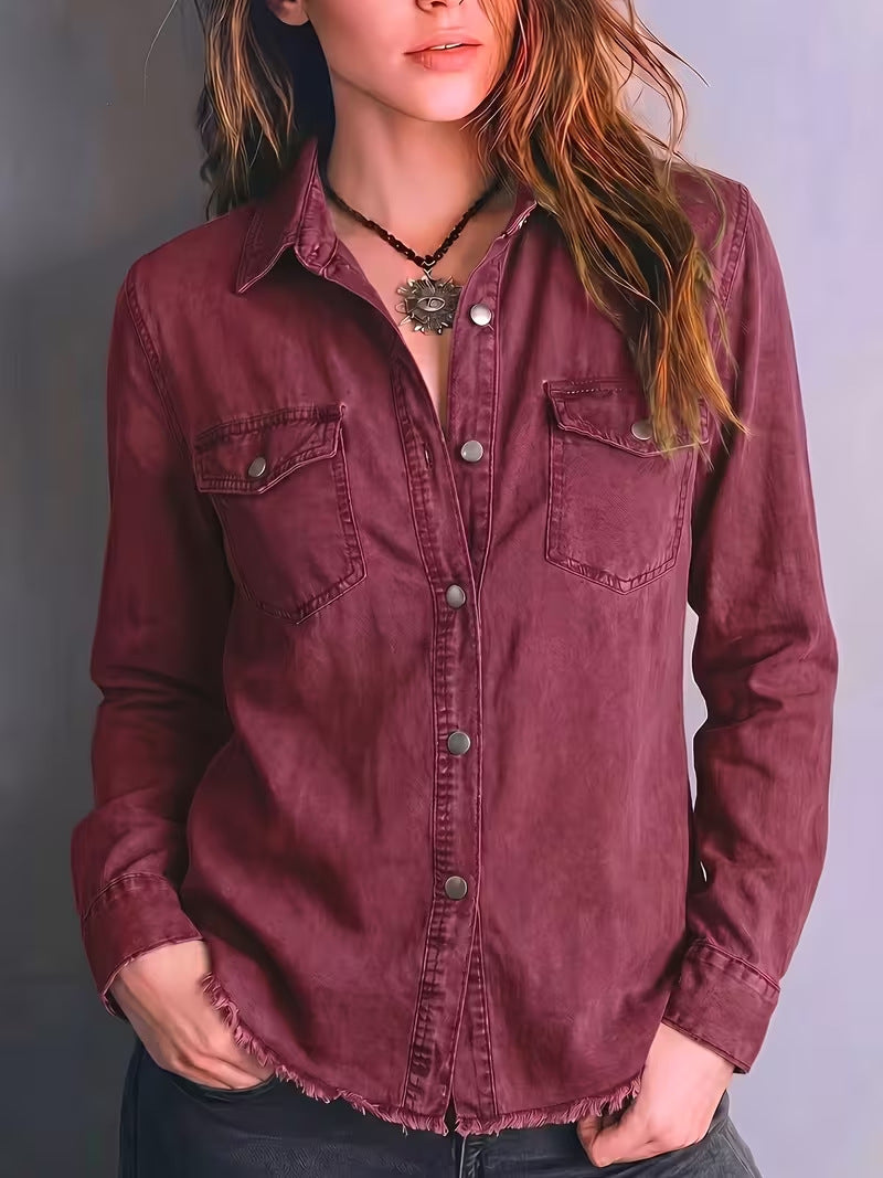 Camicia western donna con frange - Retro e originale