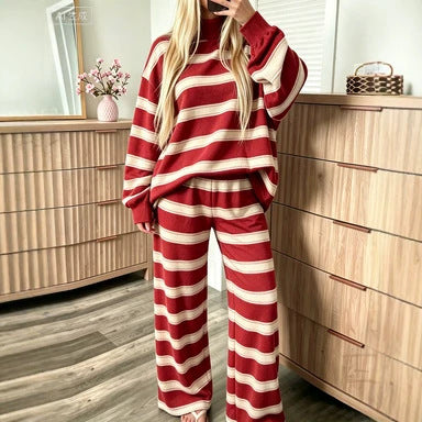 Completo donna a righe casual - Moderno e coordinato