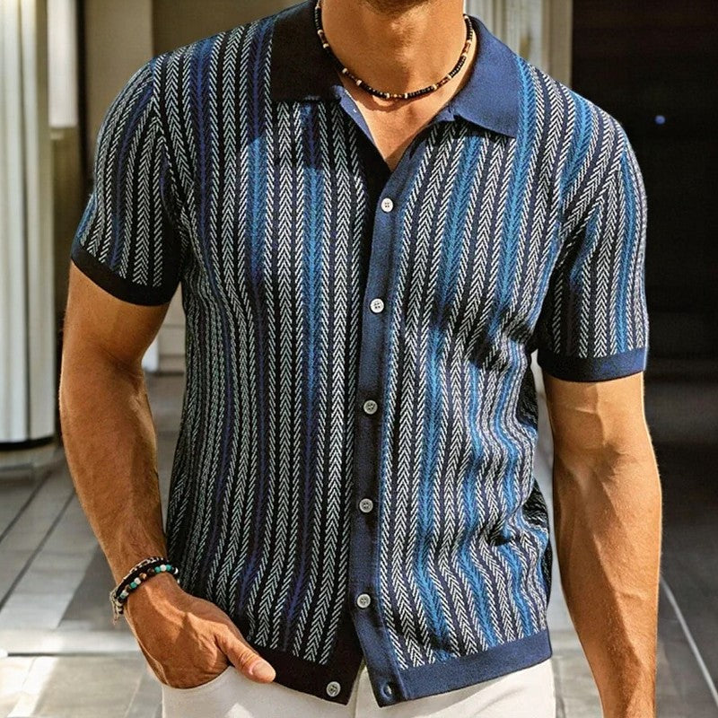 Camicia da Uomo con bottoni – Colletto classico, stile smart casual