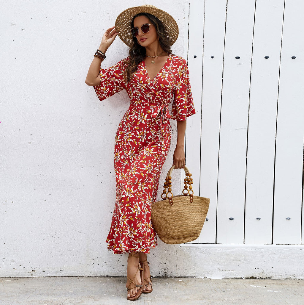 Abito donna aderente con mezze maniche e spalline - Elegante e valorizzante