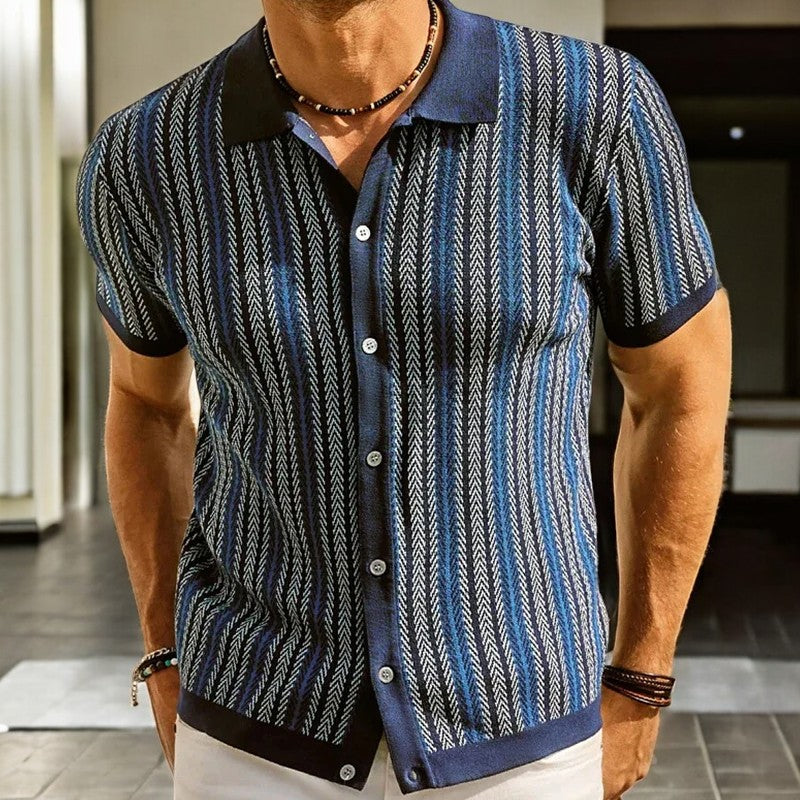 Camicia da Uomo con bottoni – Colletto classico, stile smart casual