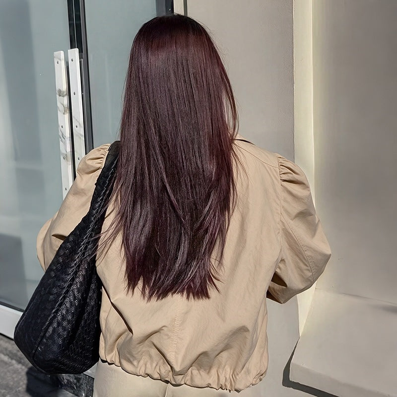 Veste femme à revers froncés - Chic et féminine