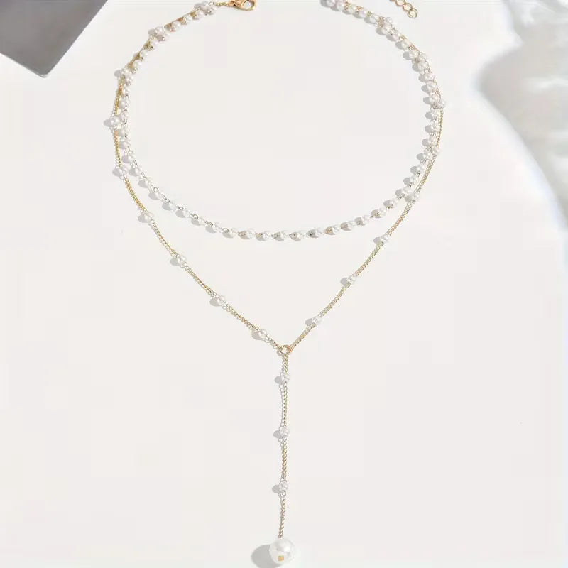Collana con finte perle - Delicata e femminile