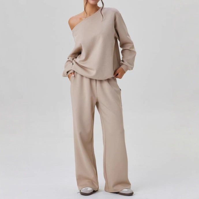 Set Due Pezzi Donna Casual – Stile Sportivo con Spalle Scoperte