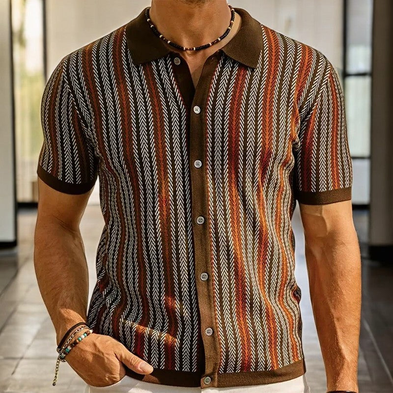 Camicia da Uomo con bottoni – Colletto classico, stile smart casual