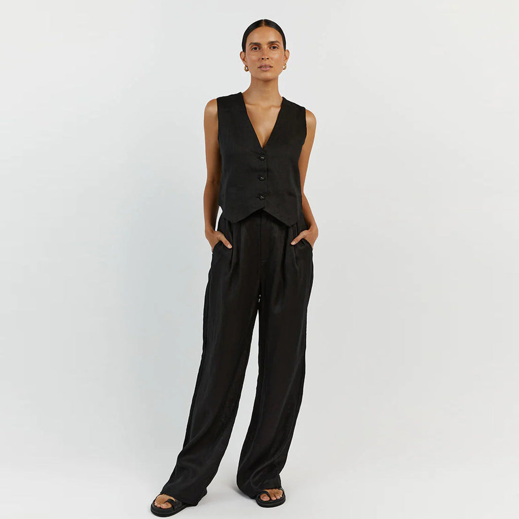 Set di pantaloni raffinati da donna abbinati a gilet slim