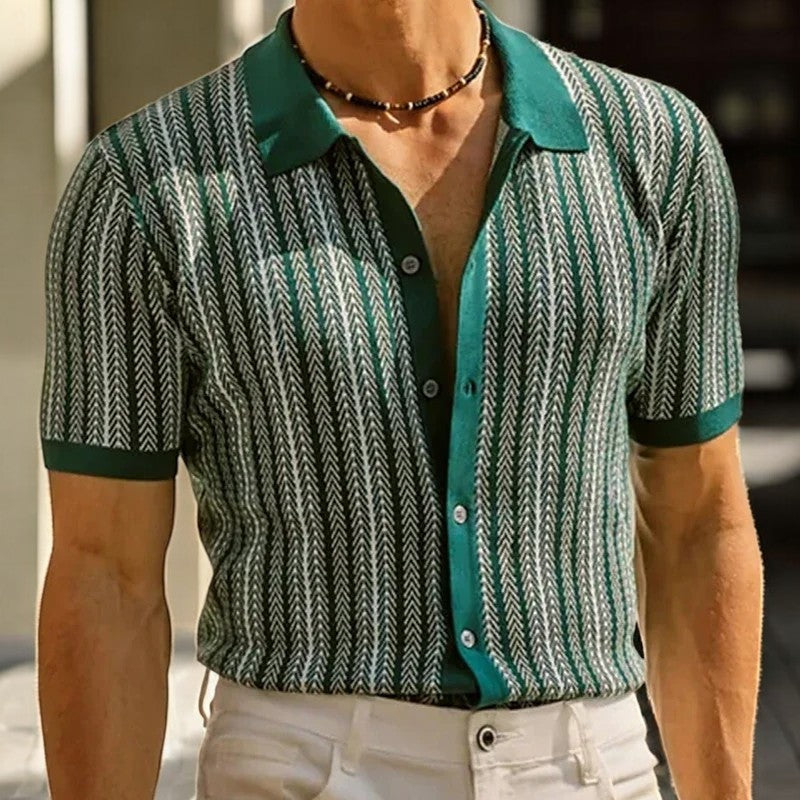 Camicia da Uomo con bottoni – Colletto classico, stile smart casual