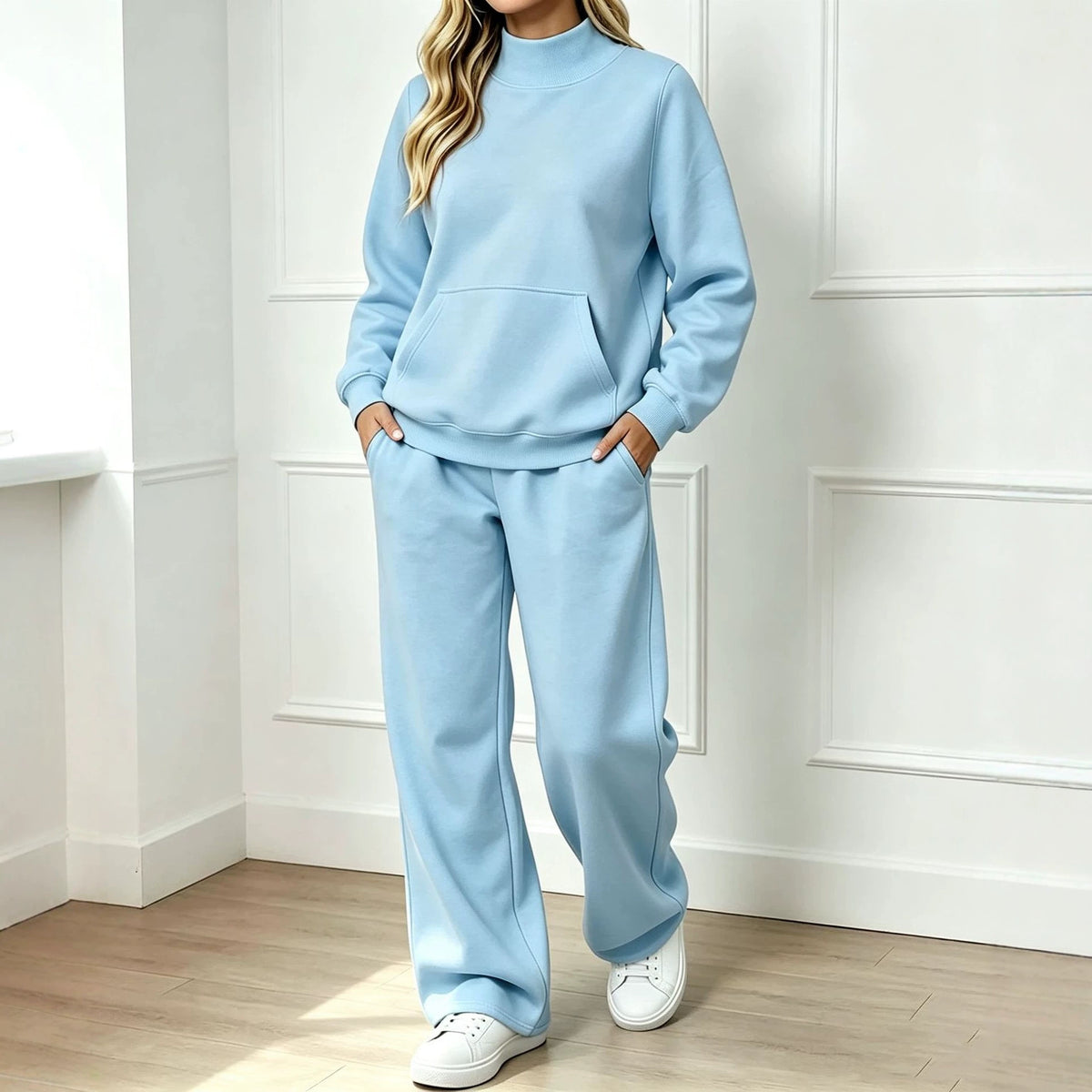 Ensemble sweat-shirt femme à col montant - Confortable et assorti