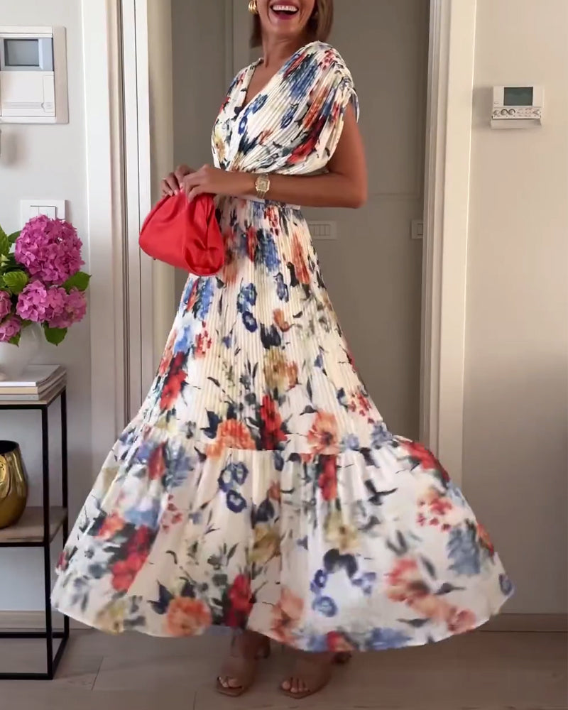 Abito floreale elegante da donna - Leggero e raffinato