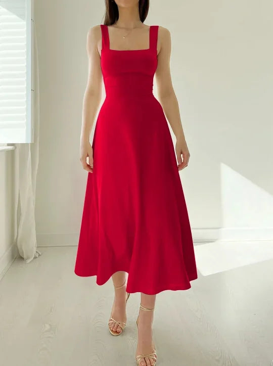 Abito midi reversibile da donna in bambù biologico – Vestito comodo con tasche