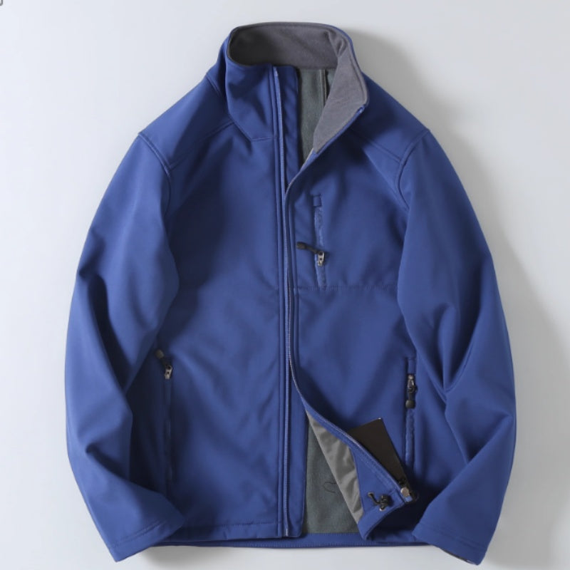 Giacca softshell da uomo per attività all'aperto – Giacca casual premium con cerniera