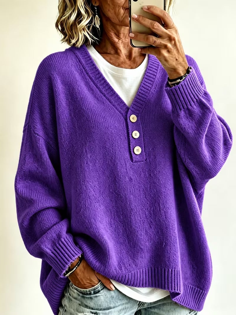 Jersey casual de mujer de color liso: estilo suave y cómodo para el día a día