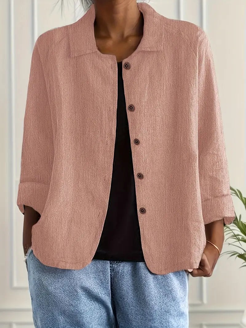 Blusa Casual Donna – Giacca Leggera Per Sovrapposizione Quotidiana
