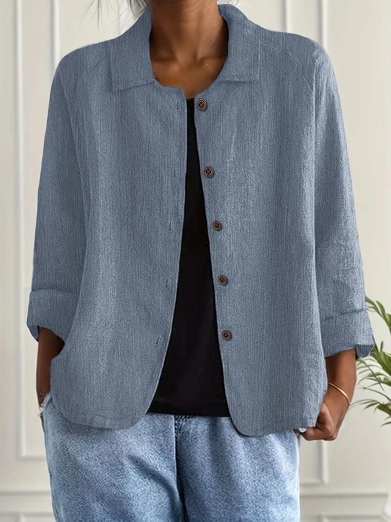 Blusa Casual Donna – Giacca Leggera Per Sovrapposizione Quotidiana
