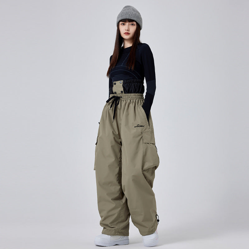 Pantalon de Ski isolante impermeabile per donna – Protezione respirante contro la neige