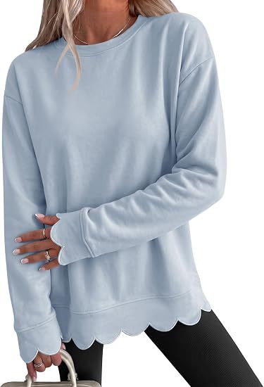 Sweat-shirt femme à col rond - Décontracté et doux