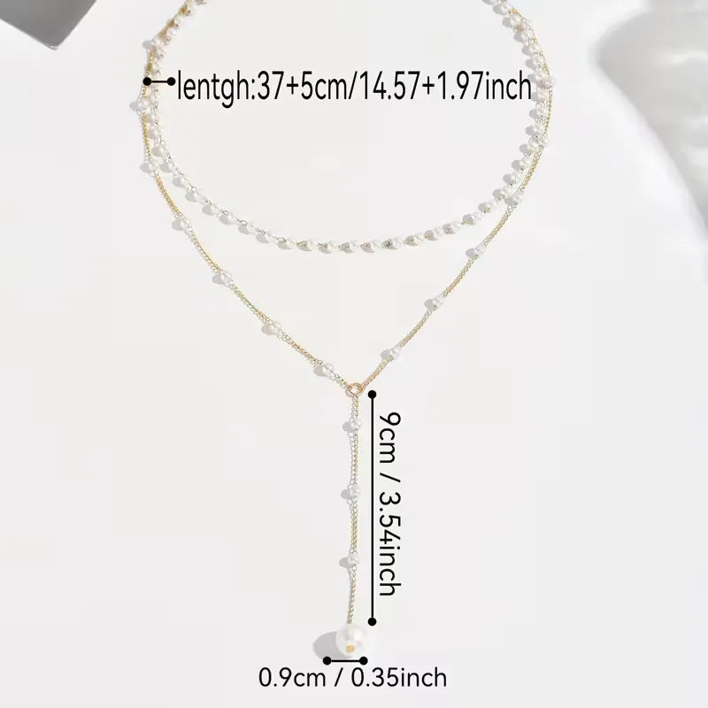 Collana con finte perle - Delicata e femminile