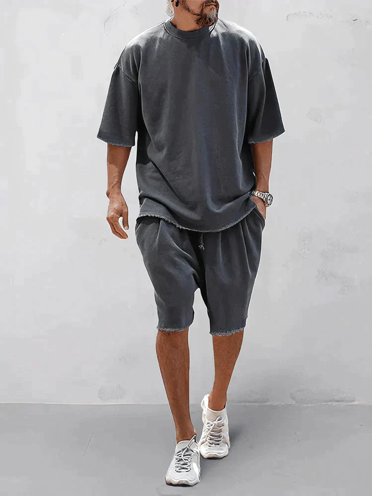 Completo estivo da uomo leggero – Tuta casual comoda e moderna