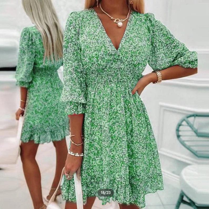 Abito floreale elegante da donna – Stile casual e alla moda per feste estive