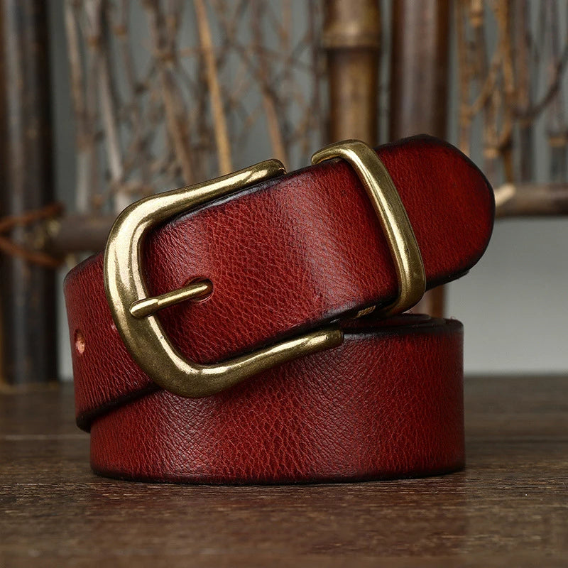 Cintura Classica Ares in Pelle Artigianale – Stile Premium Resistente Casual ed Elegante