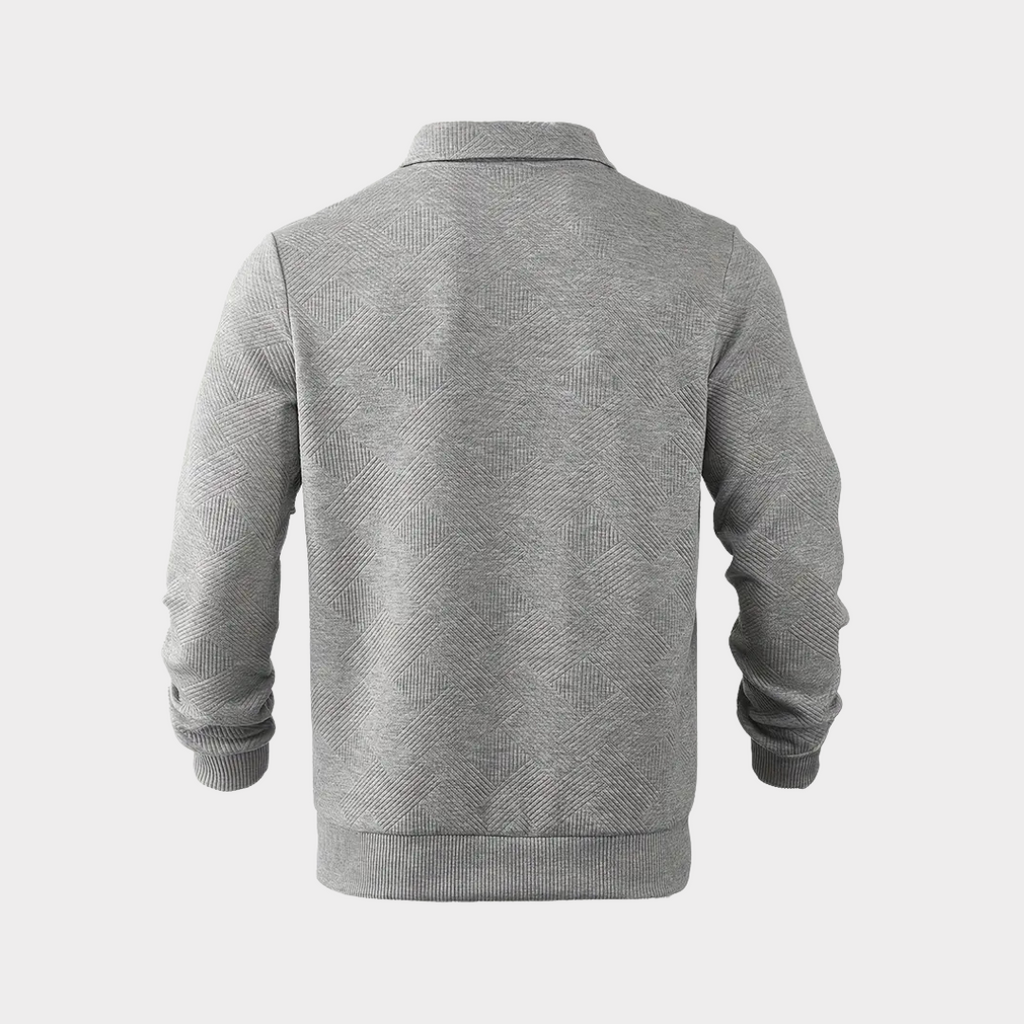 Maglione premium da uomo con mezza zip