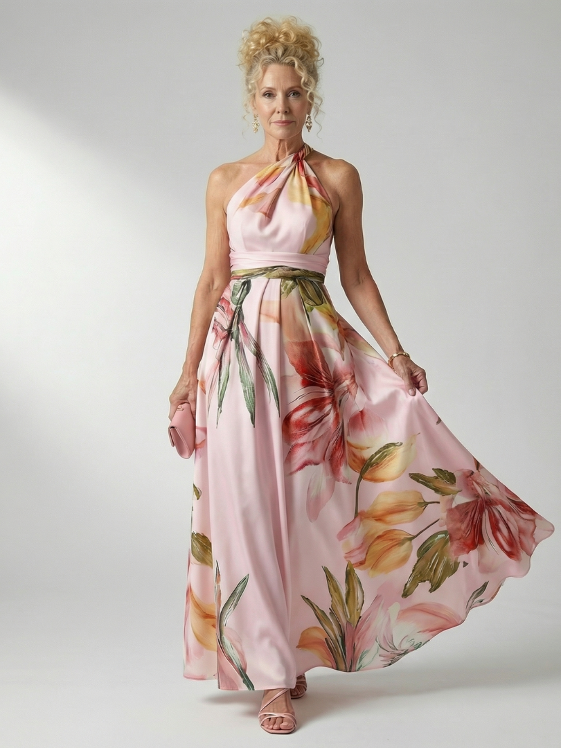 Abito maxi floreale leggero da donna - Delicato e femminile