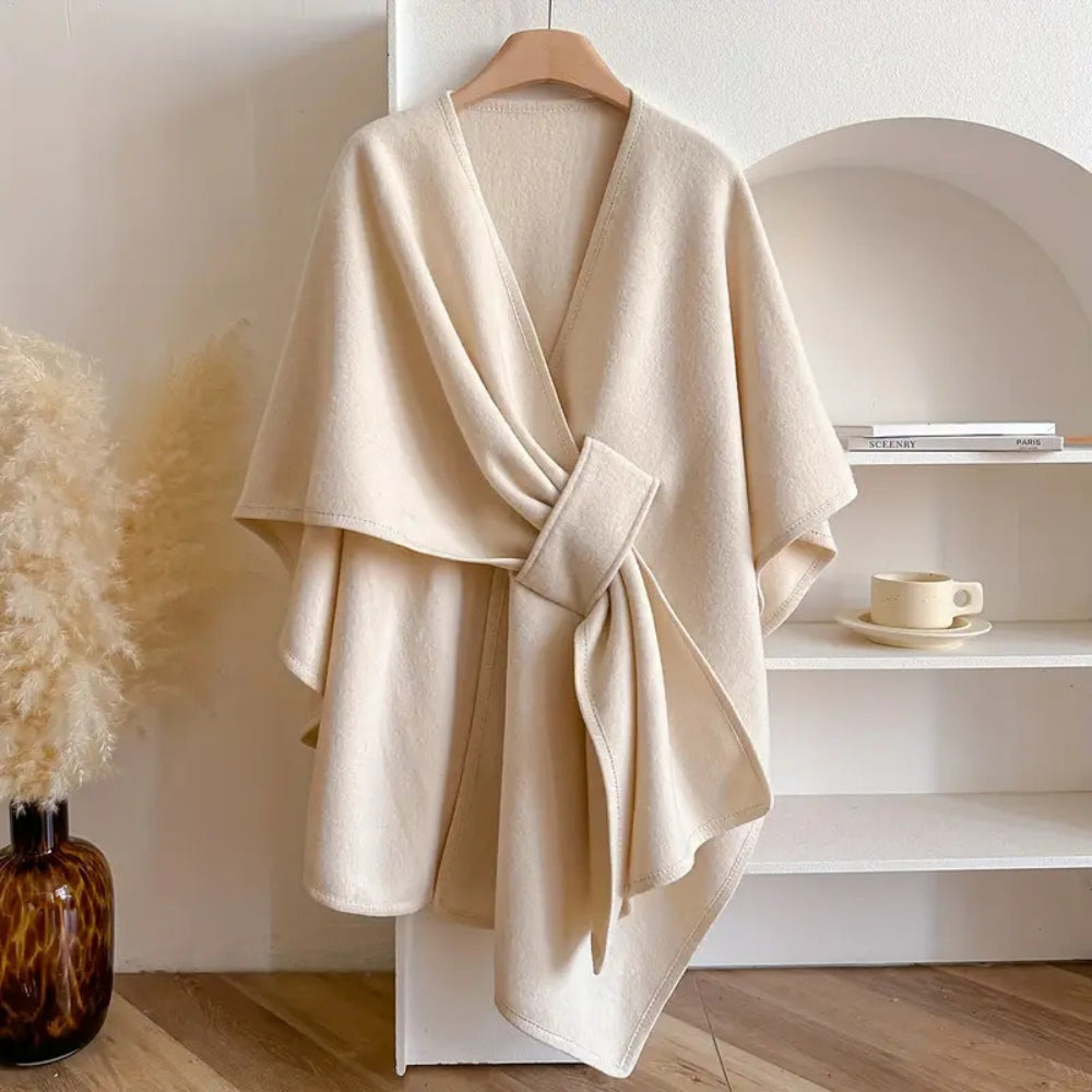 Cappotto scialle antivento di lusso da donna