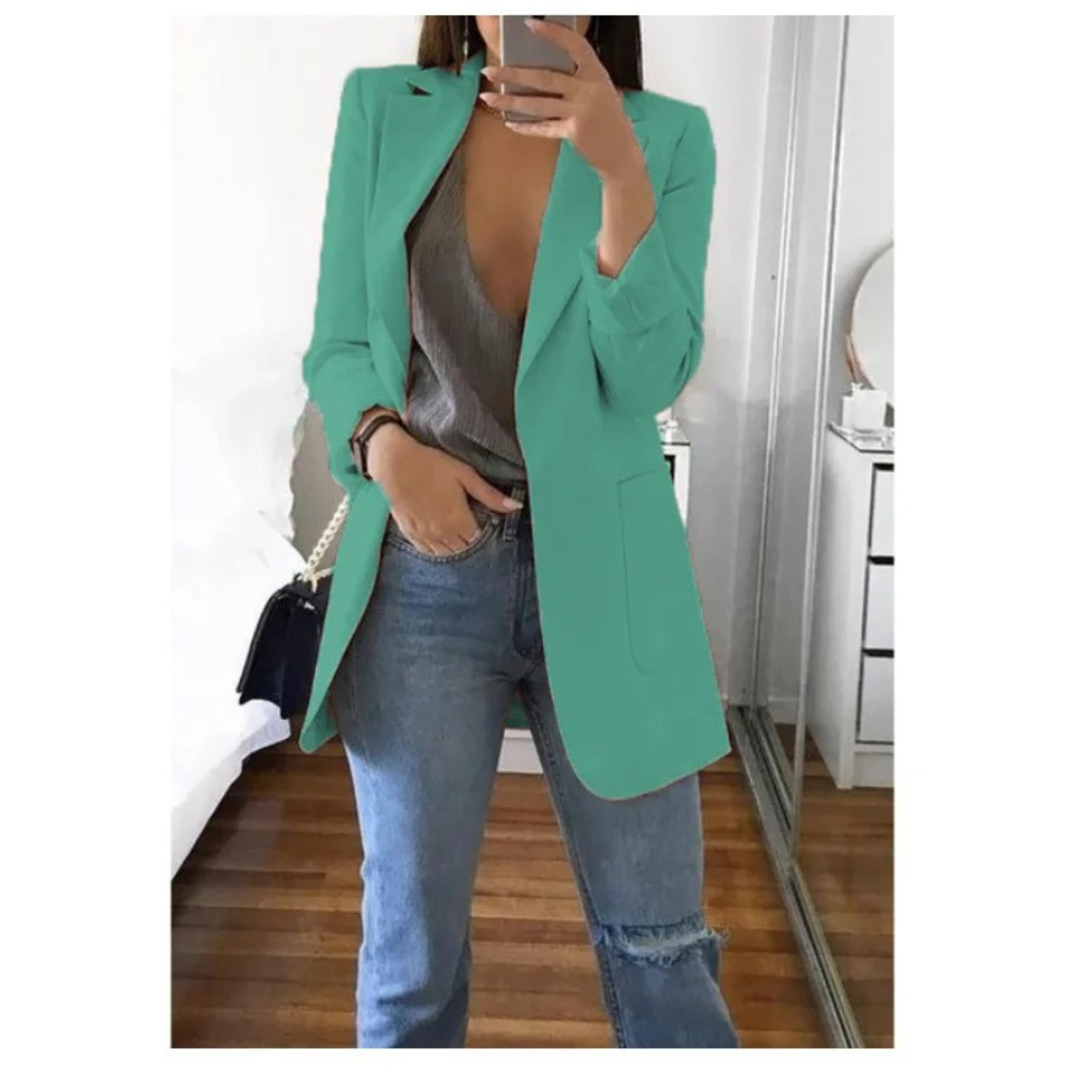 Blazer lungo donna Premium sofisticato e senza tempo
