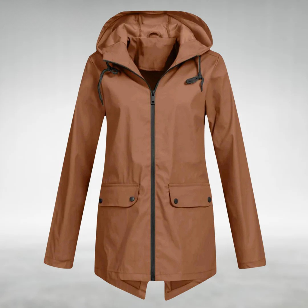 Elegante giacca impermeabile da donna
