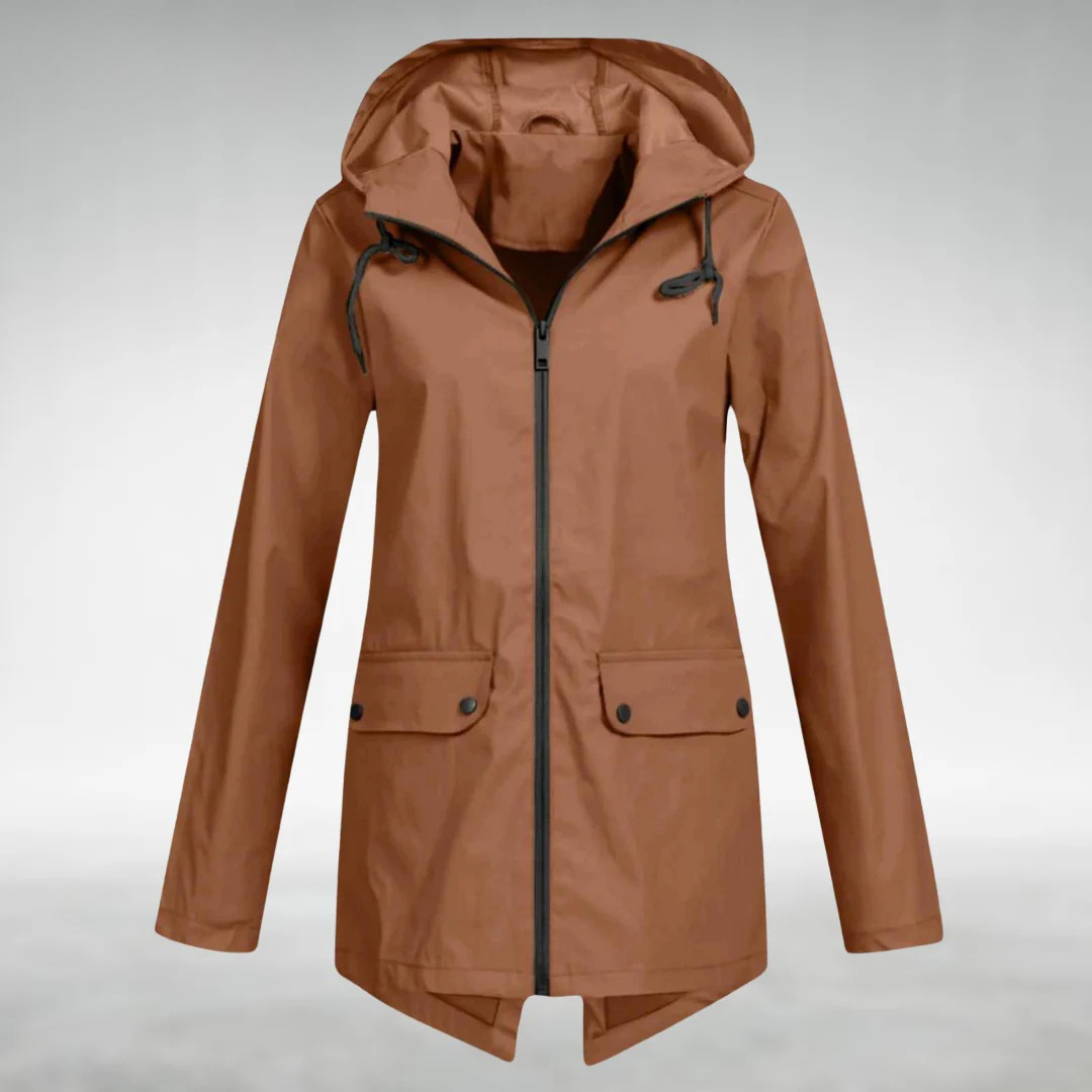 Elegante giacca impermeabile da donna