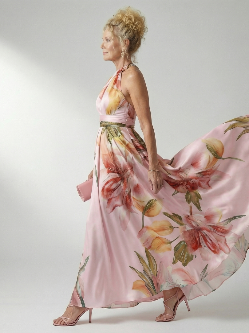 Abito maxi floreale leggero da donna - Delicato e femminile