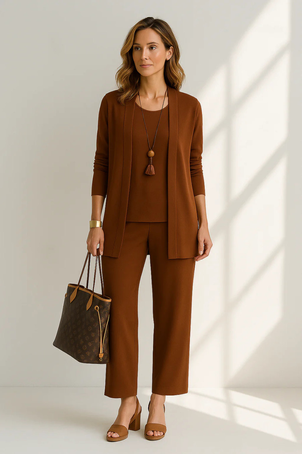 Completo elegante da donna a tre pezzi – Stile sofisticato e chic per occasioni formali e di lavoro