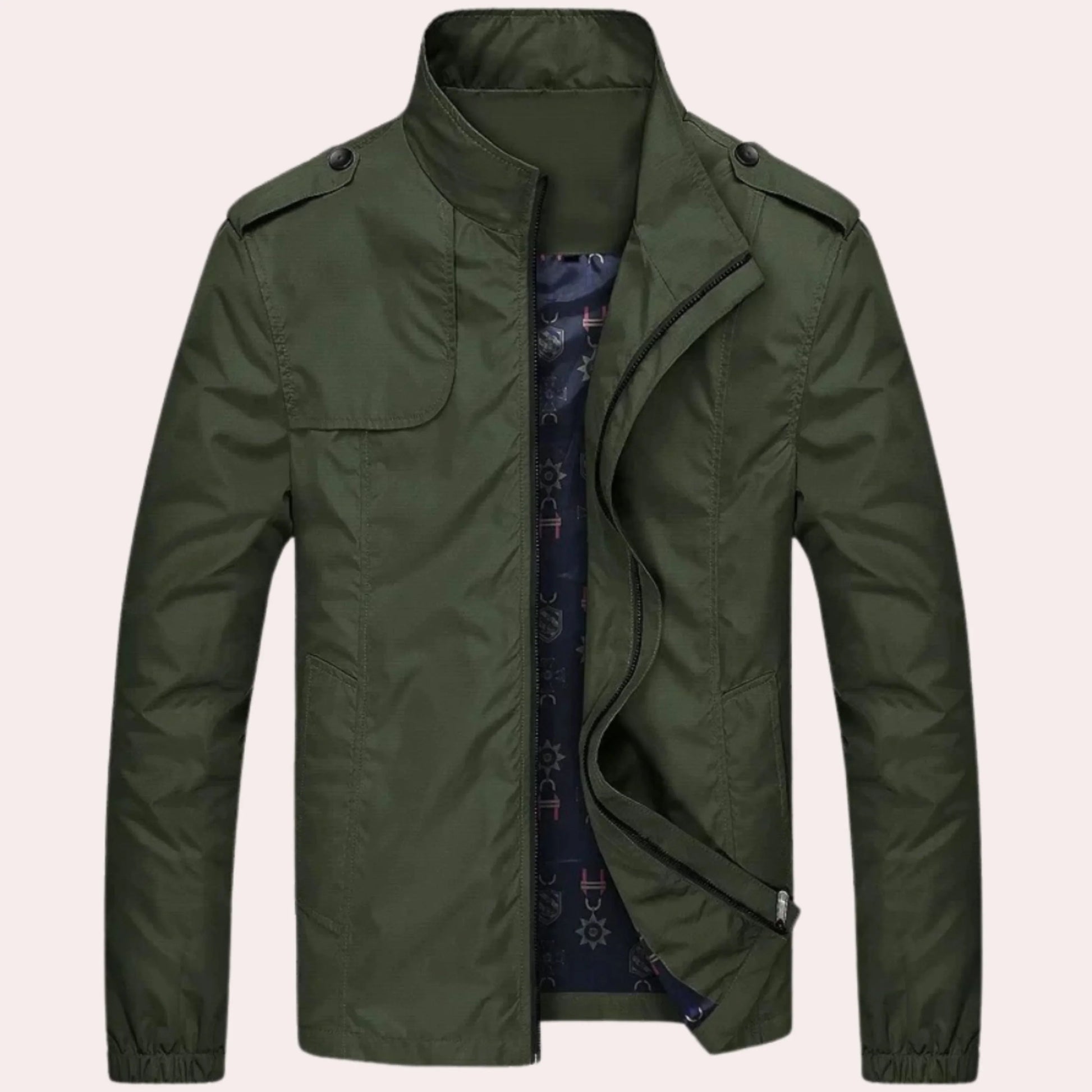 Giacca antivento con cerniera da uomo – Giacca leggera e casual
