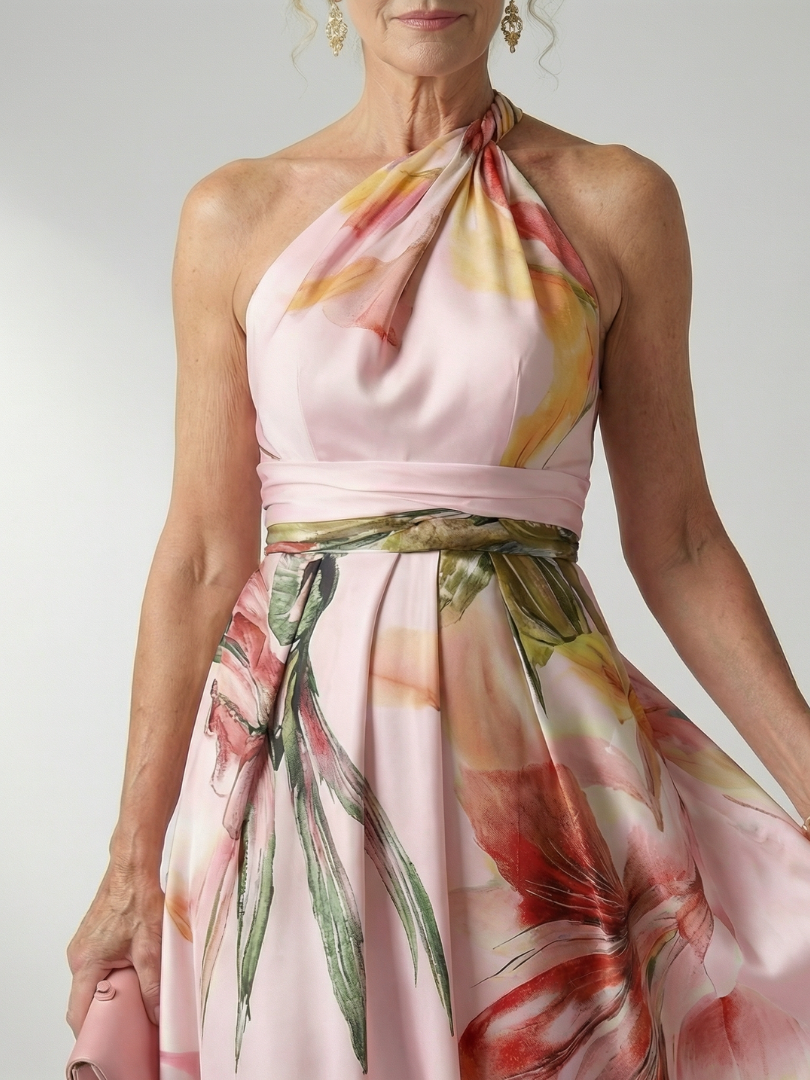 Abito maxi floreale leggero da donna - Delicato e femminile