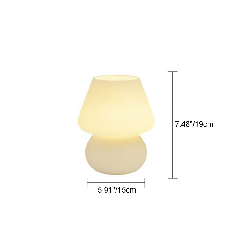 Lampada da tavolo moderna e minimalista in vetro spugna a righe