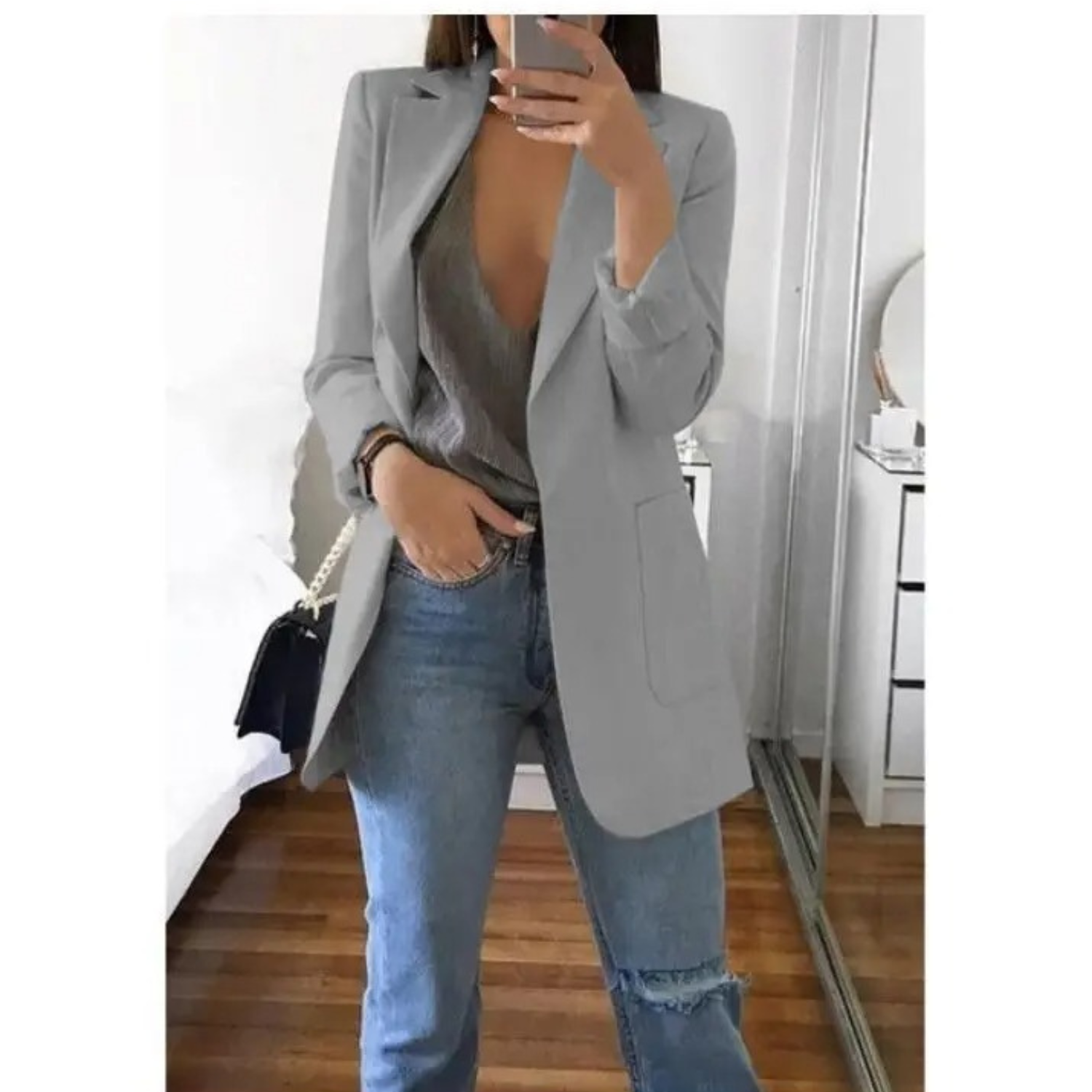 Blazer lungo donna Premium sofisticato e senza tempo