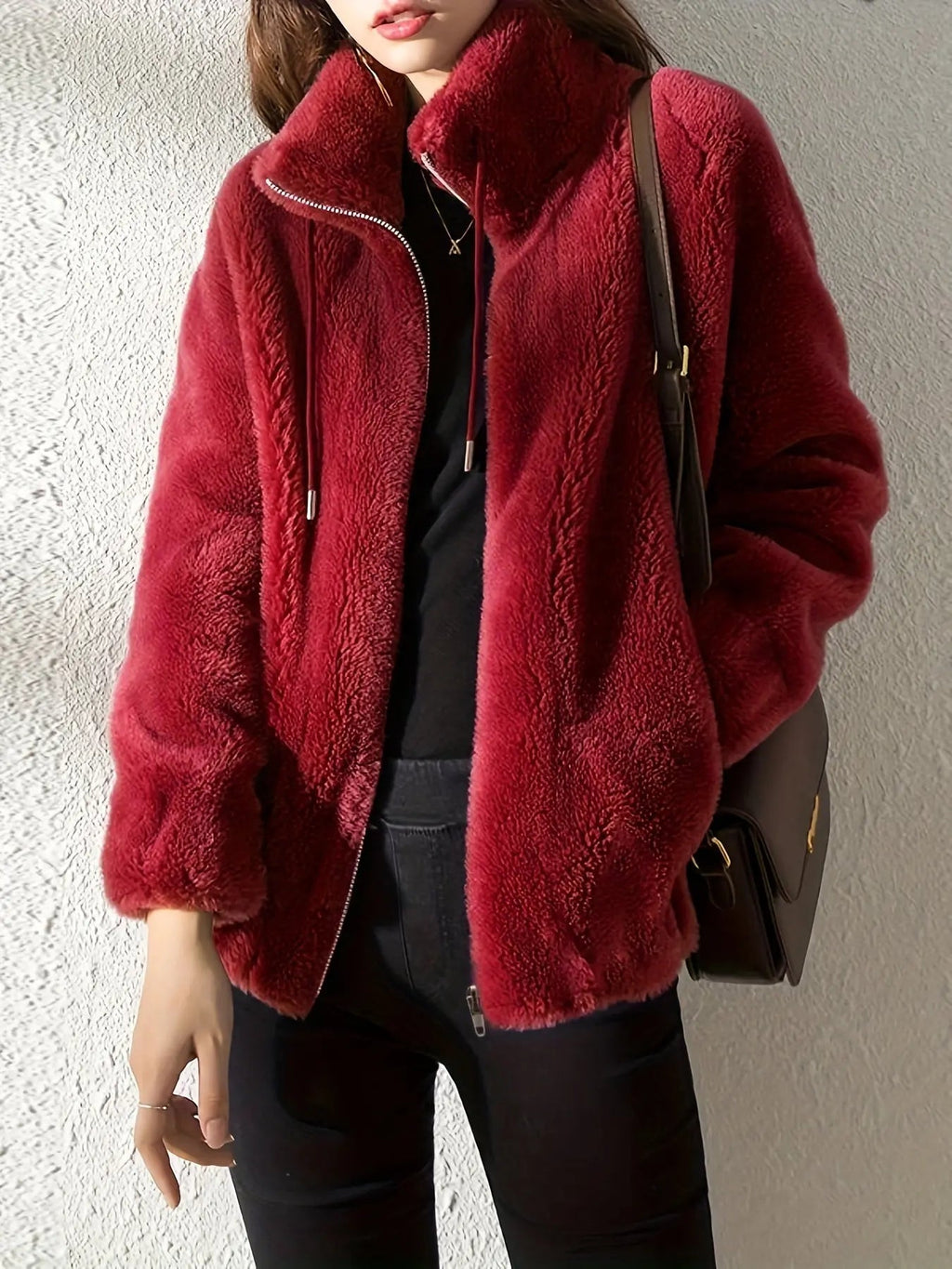 Giacca Donna in Morbido Pile – Stile Casual Caldo per Tutti i Giorni