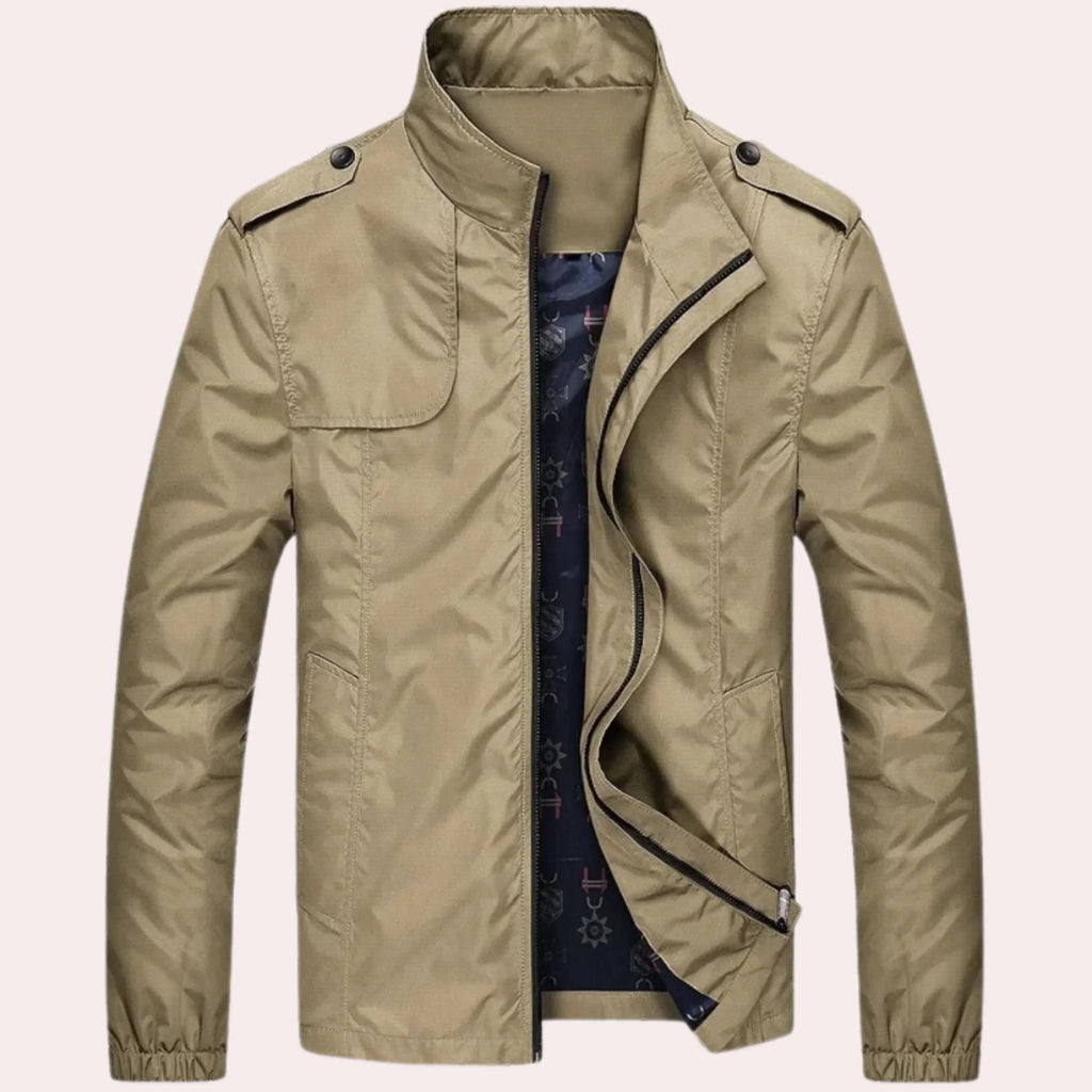 Giacca antivento con cerniera da uomo – Giacca leggera e casual
