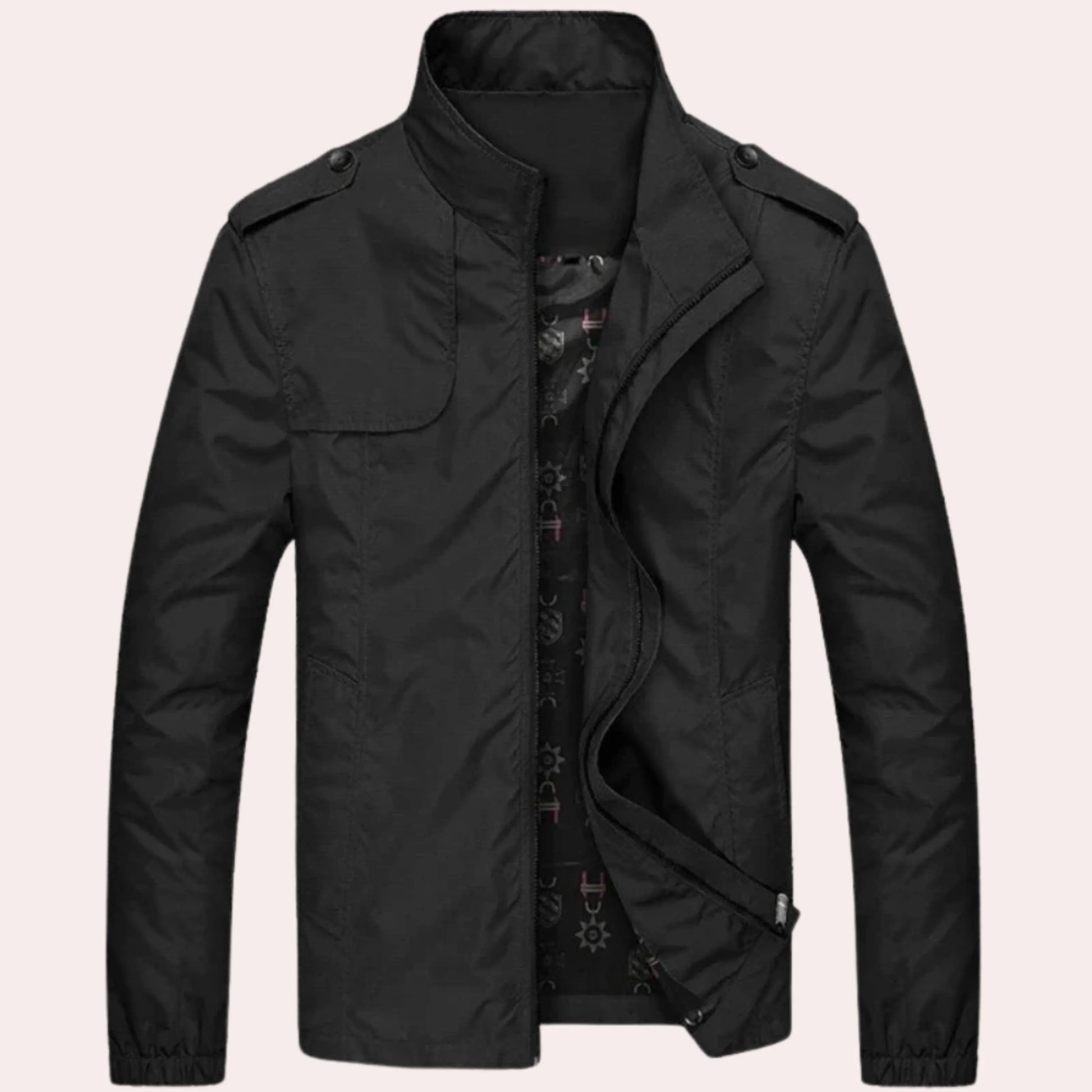Giacca antivento con cerniera da uomo – Giacca leggera e casual