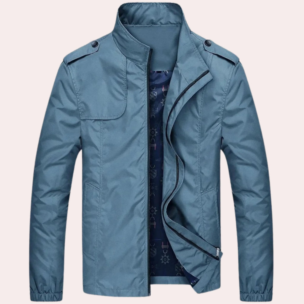 Giacca antivento con cerniera da uomo – Giacca leggera e casual