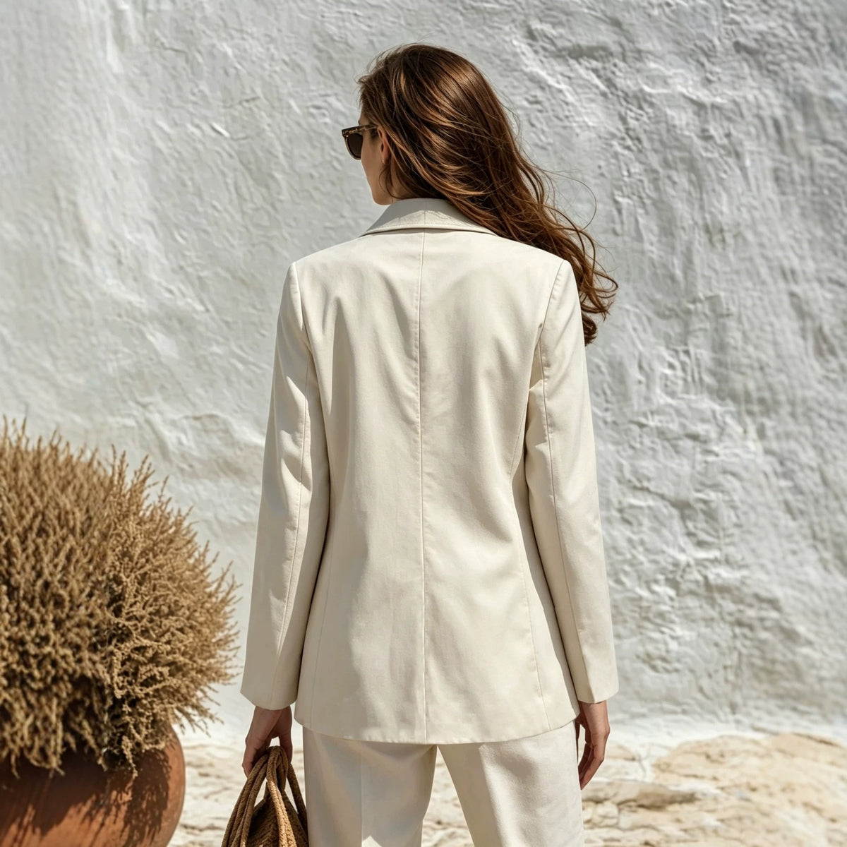 Løs blazer til kvinder med lange ærmer – Chic og afslappet