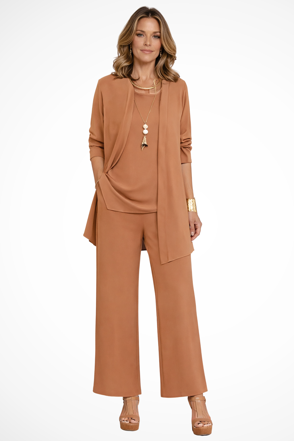 Completo elegante da donna a tre pezzi – Stile sofisticato e chic per occasioni formali e di lavoro
