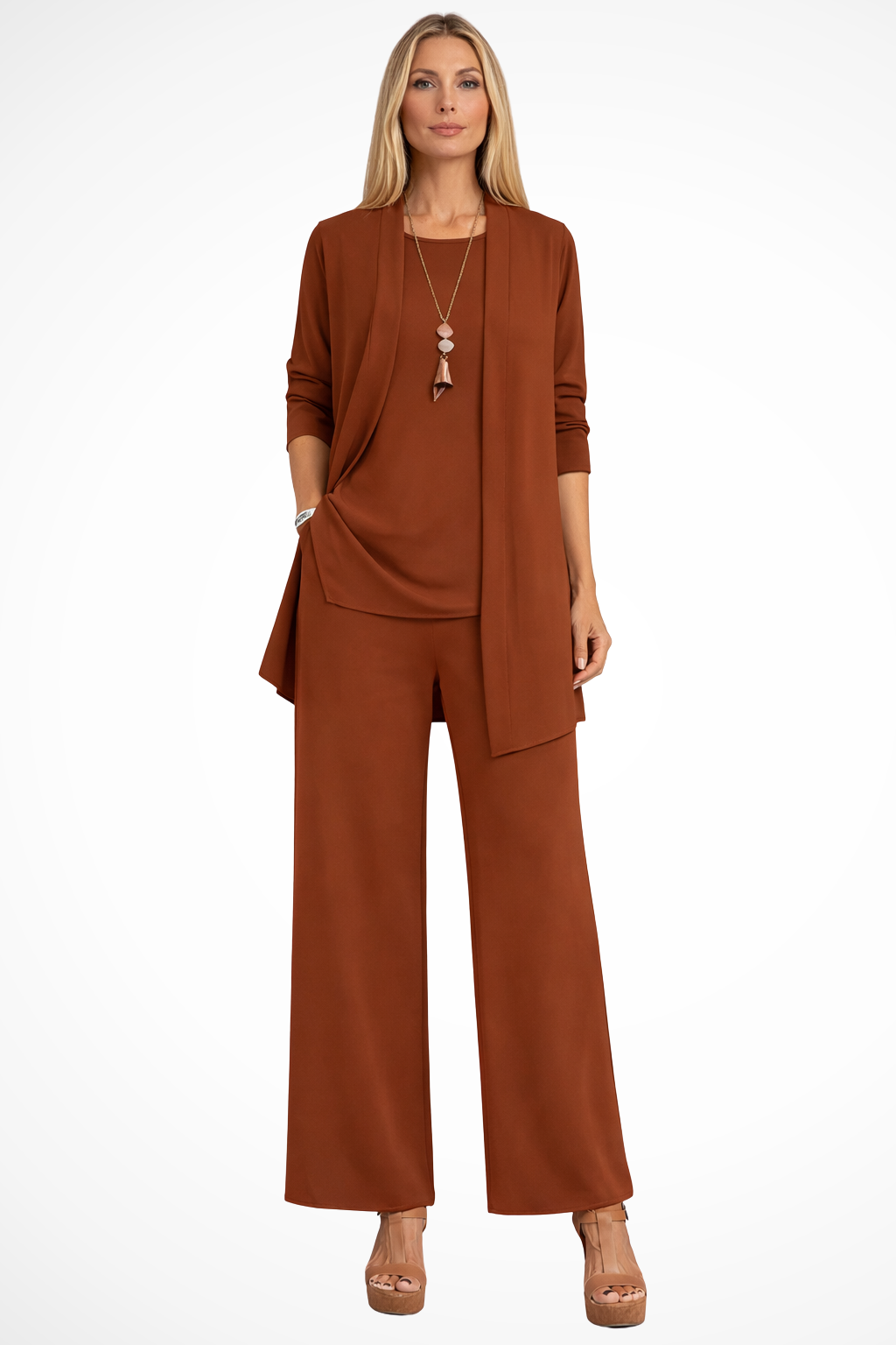 Completo elegante da donna a tre pezzi – Stile sofisticato e chic per occasioni formali e di lavoro