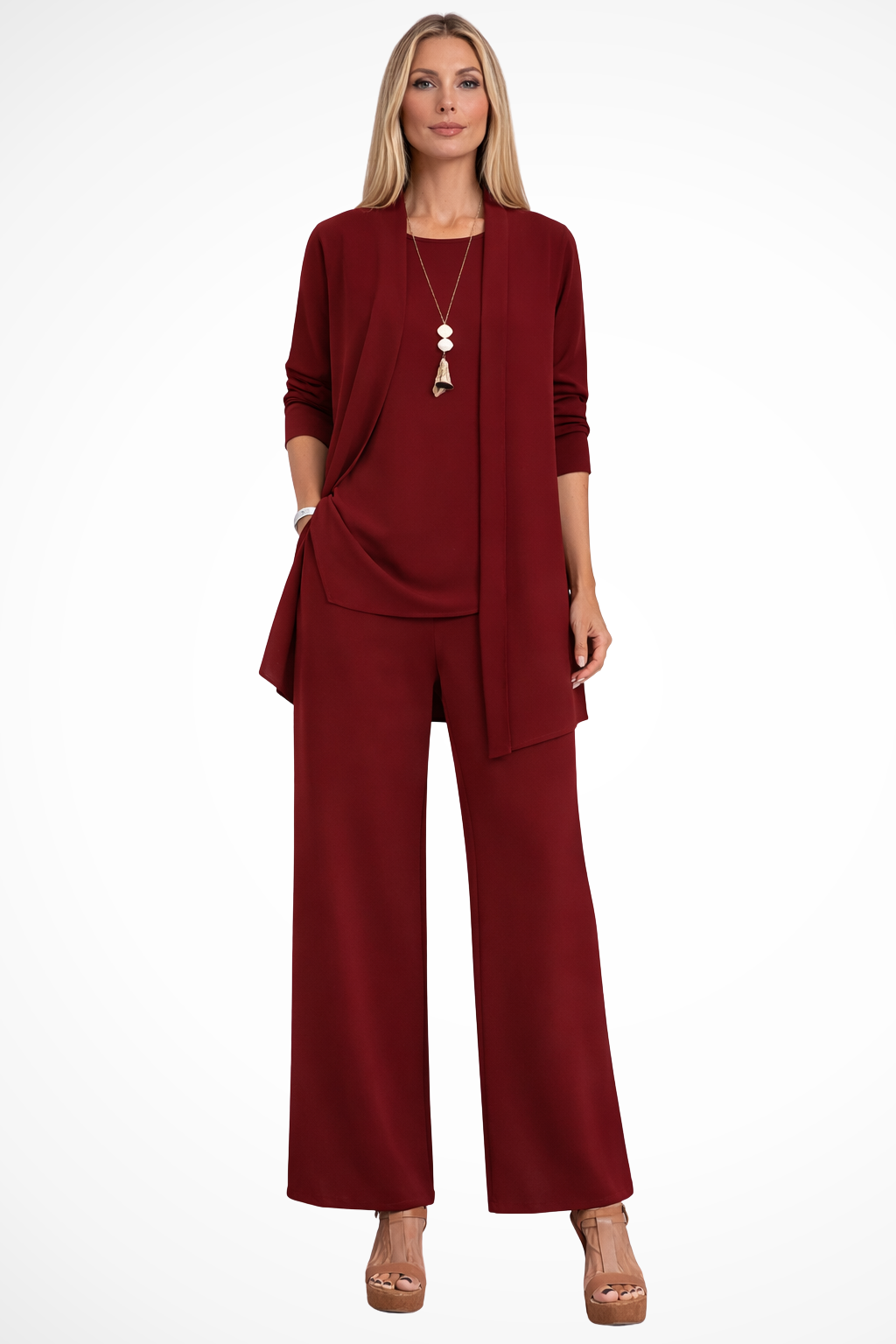 Completo elegante da donna a tre pezzi – Stile sofisticato e chic per occasioni formali e di lavoro