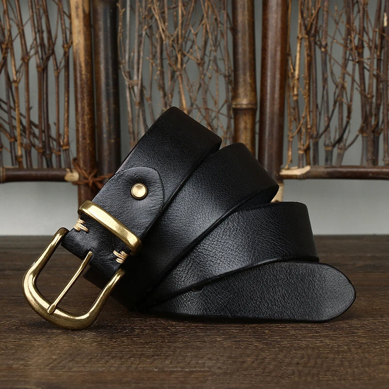 Cintura Classica Ares in Pelle Artigianale – Stile Premium Resistente Casual ed Elegante