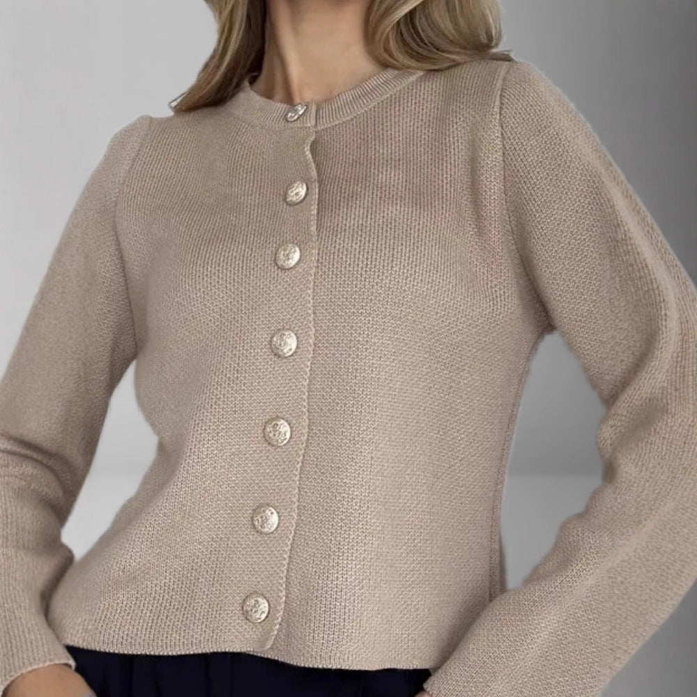 Cardigan femme en maille boutonné - Minimaliste et polyvalent