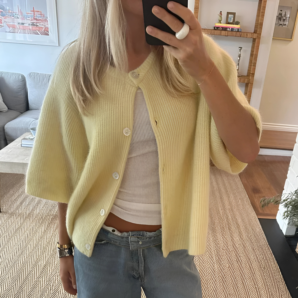 Gilet femme sans manches à boutons - Chic et léger