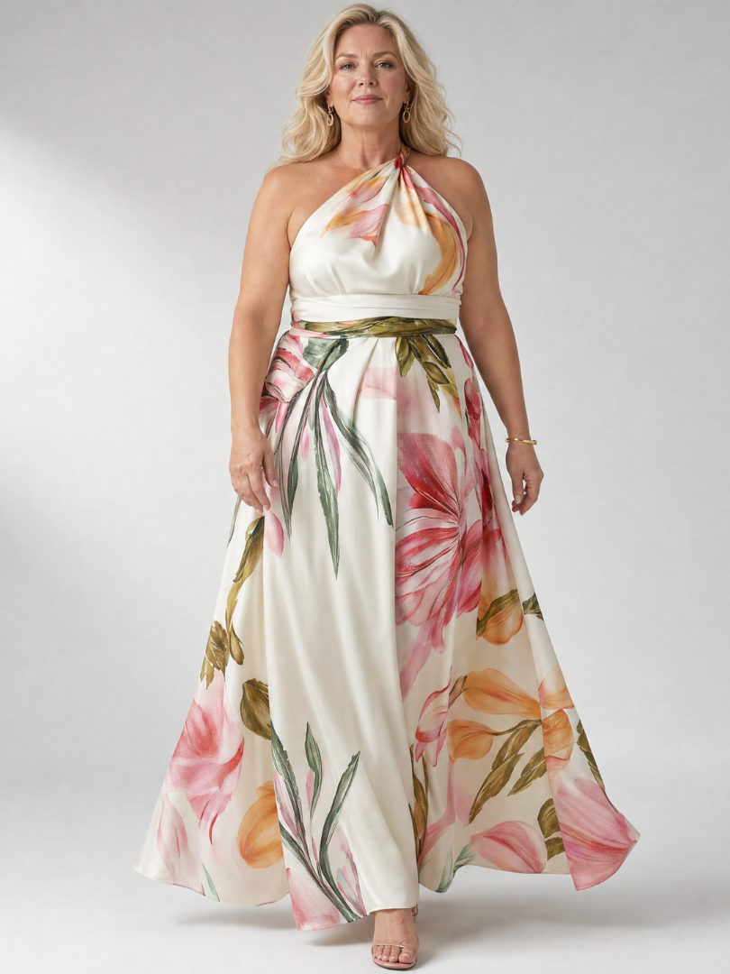 Abito maxi floreale leggero da donna - Delicato e femminile