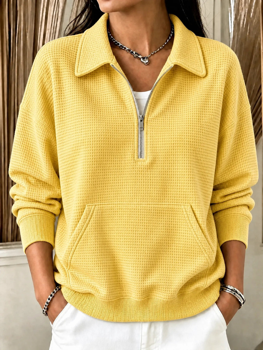 Women's casual relaxed-fit pullover - Comfortable and colorful