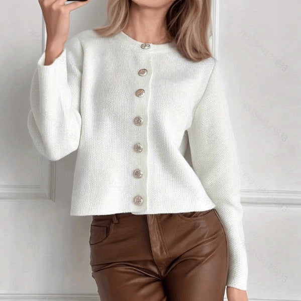 Cardigan femme en maille boutonné - Minimaliste et polyvalent
